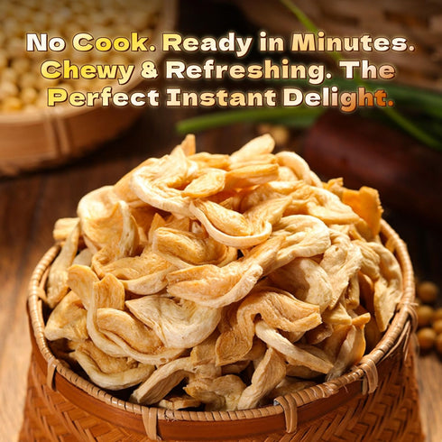 LWWTYKSPL Curls,8.82oz Dried Soy Strips, Soy Soy Beans Strips, Chinese Soybeans Strips Chunks for Hot Pot, Cold