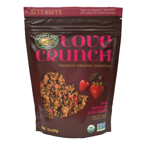 Love Crunch Organic Dark Chocolate & Red Berries Granola, 11.5 oz (Pack