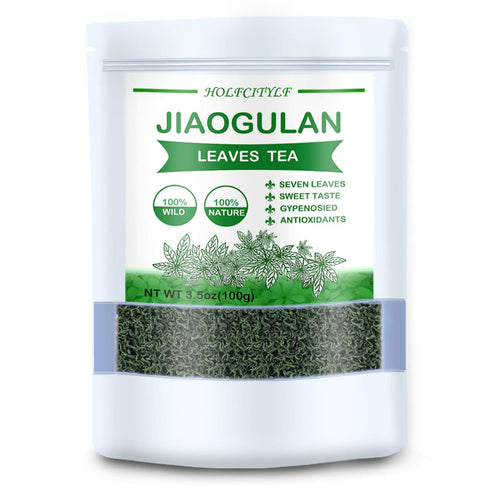 Wild Jiaogulan Tea Leaves, Gynostemma Tea, 3.5oz (100g), 100% Natural, Sugar Free, Non-GMO