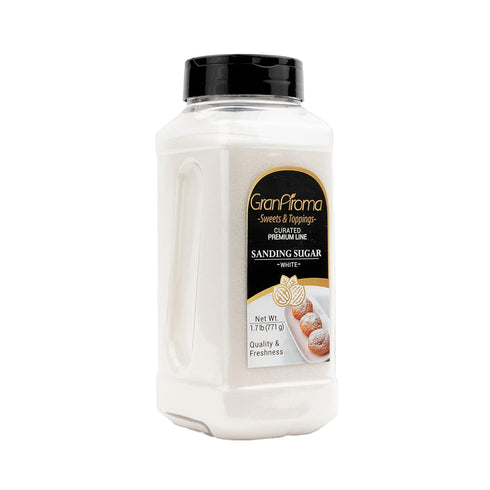 Decorative White Sanding Sugar for Cookies & Sweets - GranAroma