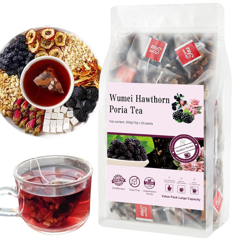 Hawthorn berry Tea - 20 Herbal Tea Bags, Digestive Support, 7 Natural