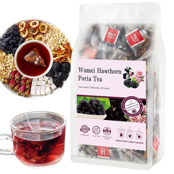 Hawthorn berry Tea - 20 Herbal Tea Bags, Digestive Support, 7 Natural