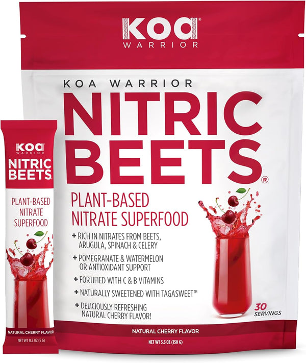 KOA WARRIOR Beet Root Powder Drink Packets with Spinach, Arugula, Celery, Watermelon Juice, Pomegranate