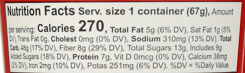 2.36 Pack 12 Bob's Red Mill Gluten-Free Apple Cinnamon Oatmeal, Ounce