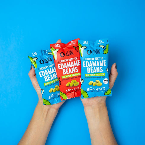 Pack), (11g), 0.9oz 24 pack The Only Bean Crunchy Roasted Edamame - Healthy Snacks for Adults and Kids (Variety Low