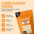 100% 1.5 lb Packed Oh! Nuts Almonds Blanched Slivered - Raw - Natural - - White Almond Sticks - in New York Zip-Seal