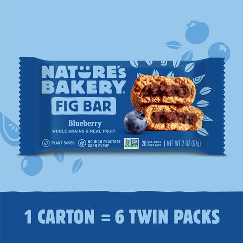 2 Oz, 6 Nature's Bakery Blueberry Fig Bars, Ct
