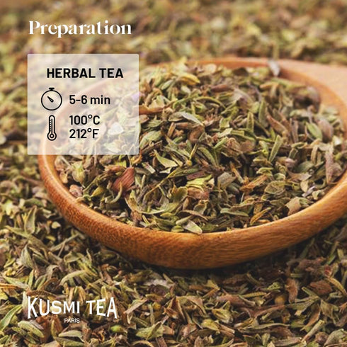 3.5 oz Kusmi Tea Sweet Break - Loose Tea Tin - Organic Herbal Tea with Hibiscus, Red Berry & Hints of Cookie - Caffeine