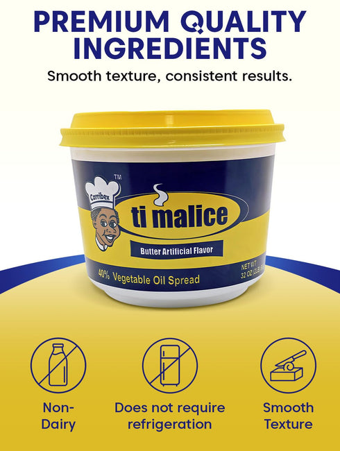 Generic (2 Lb) Ti Malice - Vegetable Oil Spread - Made in Haiti