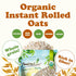 4 1 Food to Live Organic Instant Rolled Oats, Pounds - Ready in Minute Non-GMO Whole Grain Oatmeal. Good Source