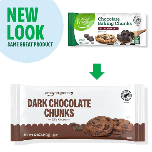 12 Oz Amazon Grocery, Dark Chocolate Chunks