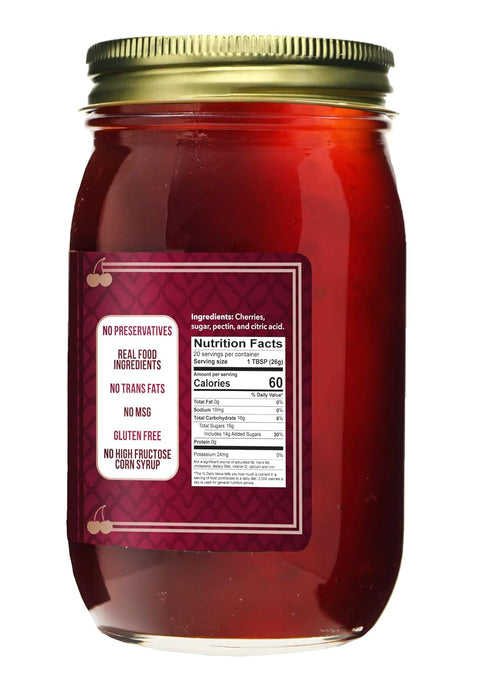 2 19 Green Jay Gourmet Cherry Butter - All-Natural, Gluten-Free Fruit Spread - Cherry Spread w/Vanilla & Spices