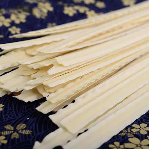 QIXINLIZYY Air-Dried500g/17.63 oz (1 pack)- Knife Sliced Noodles Wavy Knife Cut Noodles, Chinese Flat Dry Wide Noodles
