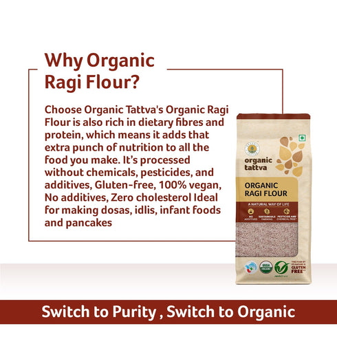 1Lb Organic Tattva Ragi Flour