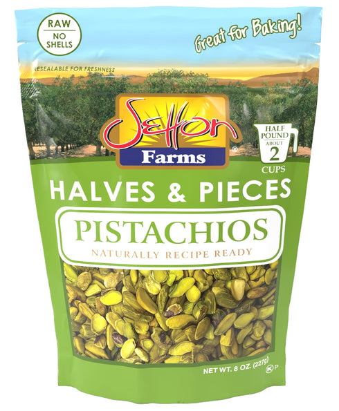 Setton Farms Shelled Pistachio Kernels, Halves & Pieces Raw, 8 Ounce (No