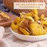 HOLFLYING 2.5 oz, Dried Sliced Chanterelle Mushrooms - All-Natural Chanterelle for Cooking, Soup and Vegan Recipes, No