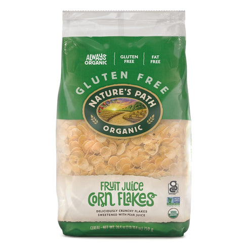 Nature's Path Organic Fruit Juice Sweetened Corn Flakes Cereal, 26.4 oz (Pack