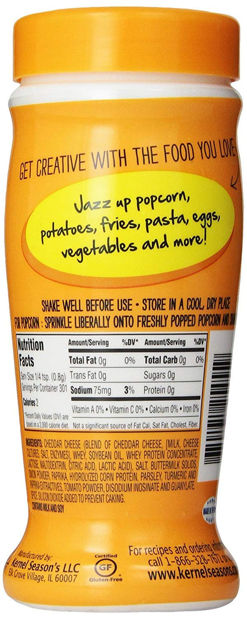 Kernel Season's Popcorn Seasoning, Nacho Cheddar 2.85 Ounce - Pack of 3