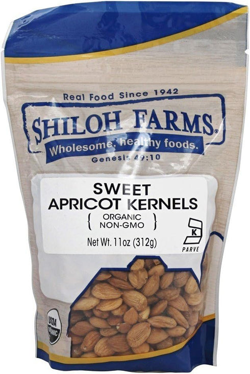 Shiloh Farms Organic Sweet Apricot Kernels, 11 oz (312 g)