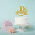 Gold Glitter 10th Anniversary Cake Topper - Happy 10th Wedding Anniversary / Birthday Party Decorations