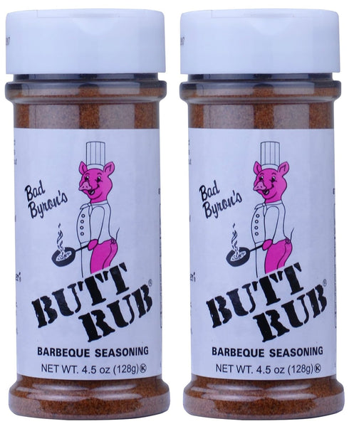 Bad Byrons Butt Rub Barbecue Seasoning 4.5 Ounce - Pack of 2