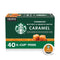 Starbucks K-Cup Coffee PodsCaramel Flavored Coffee100% Arabica1 box (40 pods)