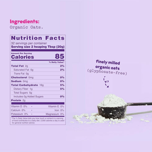 8 Instant Organic Oat Milk Powder Pouch by JOI - Makes Quarts - Vegan, Kosher, Shelf-Stable, and Gluten-Free - Use