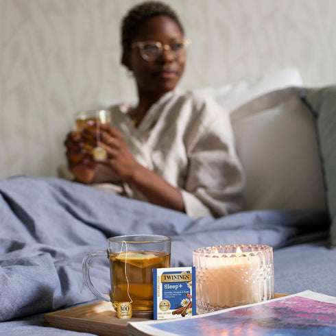 1mg 16 (Pack 6), 96 Twinings Superblends Sleep+ Herbal Tea with Melatonin, Camomile, Cinnamon & Vanilla, Naturally