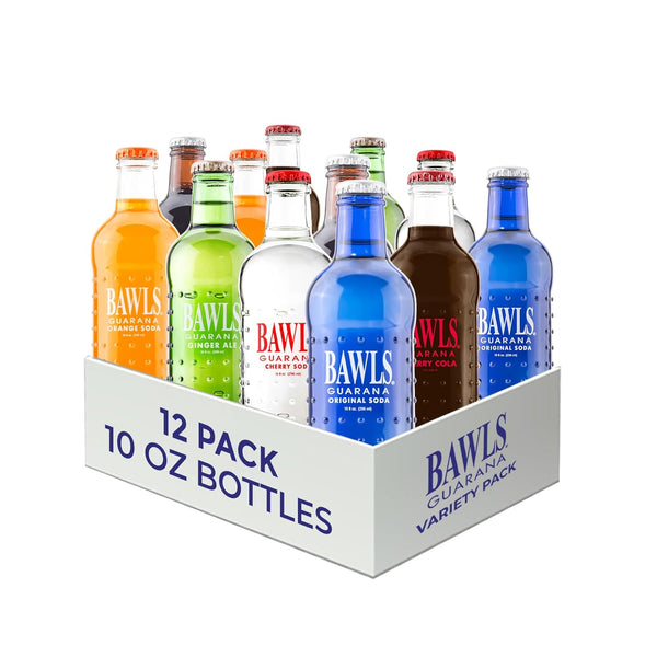 Bawls Variety Pack, Guarana Drink, Guarana Soda, Guarana Fueled Soda for Energy, High