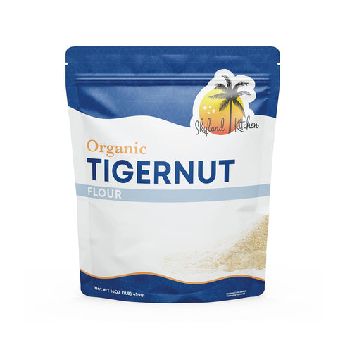 Skyland Kitchen Organic Tigernut Flour, 16oz bag, Keto, Paleo, Nut-Free, Non-GMO and Gluten Free,