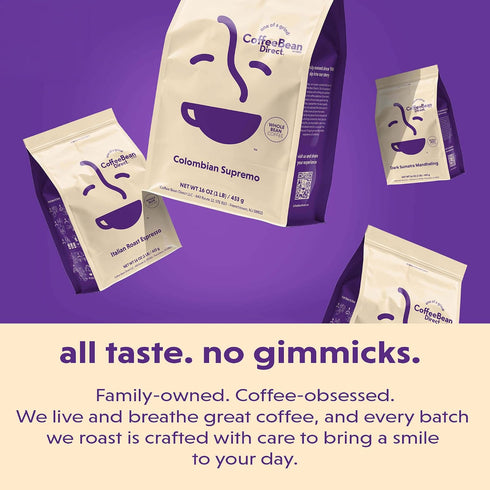 1 (Pack 1) Coffee Bean Direct Godfathers Italian Espresso, Whole Bean Coffee, Handcrafted Blend, Dark Roast, Pound Bag