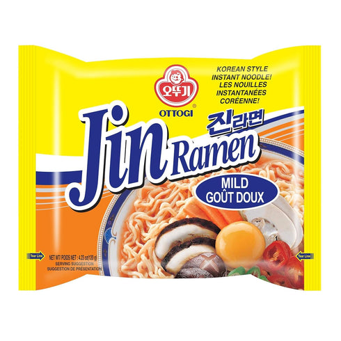 OTTOGI Jin Ramen Mild Flavor, Authentic Korean Instant Noodle, Genuine Korean Ramen