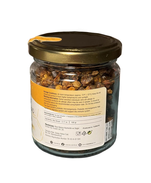 Generic ROZE 3.17oz (90gr) NATURA Bee Bread, Naturally Fermented Pollen, Perga |