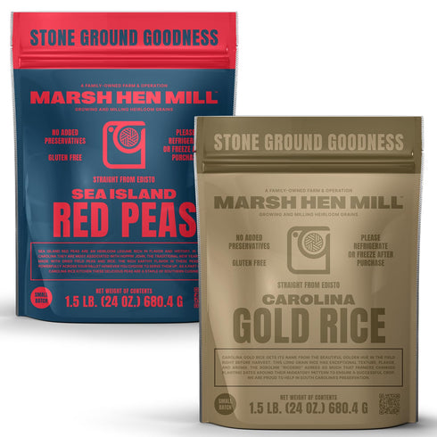 Marsh Hen Mill Variety Pack of 2, Sea Island Red Peas &