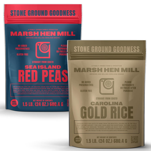 Marsh Hen Mill Variety Pack of 2, Sea Island Red Peas &