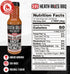 80+ 12 oz Heath Riles BBQ Hot Honey Peach BBQ Glaze Sweet & Spicy Peach BBQ Sauce, Rib Glaze for Ribs, Pork, or Ham