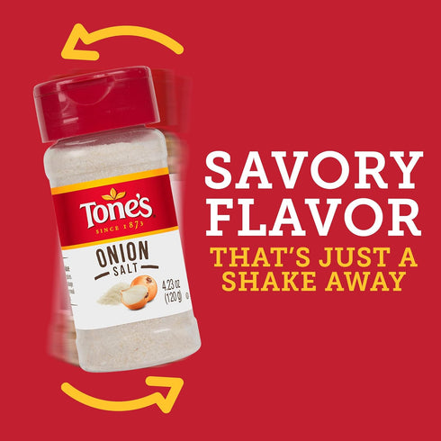 Tone's 4.23 Onion Salt, Ounce
