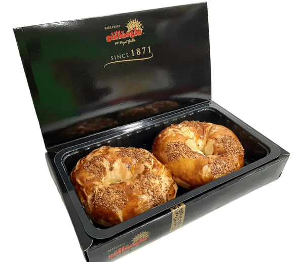Gulluoglu Soft Bagel (Ama), 6 pieces (Cheese), daily fresh shipment from Istanbul/Turkey