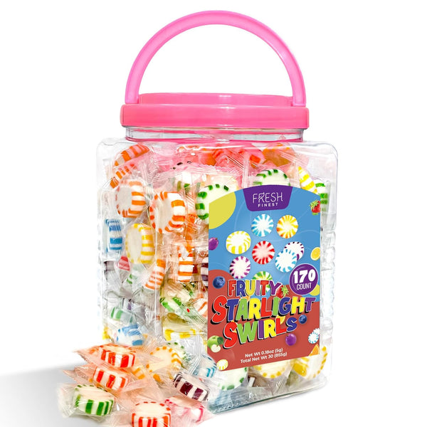 Fresh Finest Bulk Starlights Candies - Fruity Starlight Swirls.170 Count (855g) of