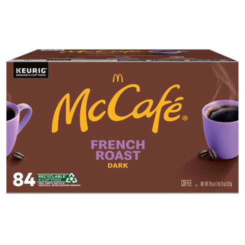 84 Count McCafe French Roast, Keurig Single Serve K-Cup Pods, Dark Roast Coffee Pods