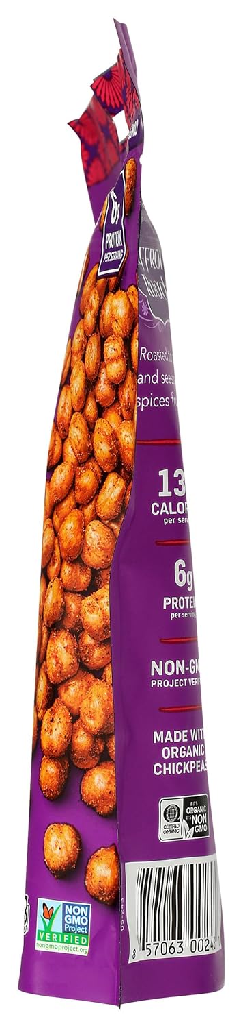 Saffron Road Bombay Spice Crunchy Chickpea Snack, 6oz - Gluten Free, Vegan