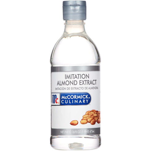McCormick Culinary Imitation Almond Extract - 16 fl oz Clear Almond Extract for Baking