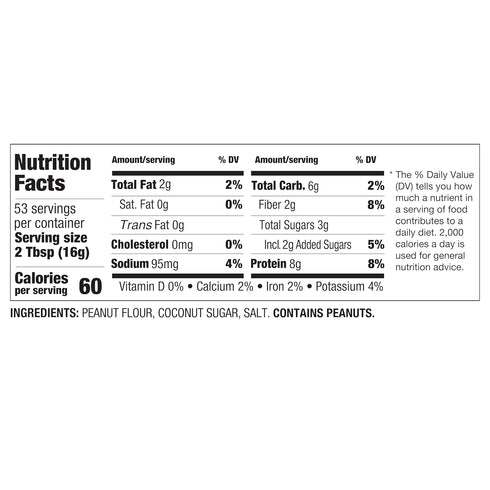 PBfit All-Natural Peanut Butter Powder, 30 Ounce (Pack of 1) - 8g Protein from Real Roasted Pressed Peanuts