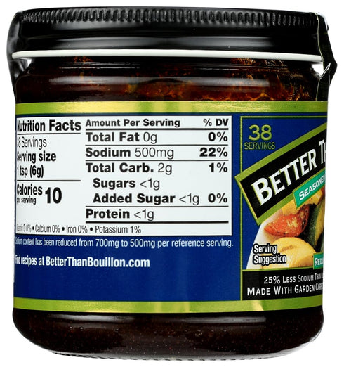 8 OZ (Pack 6) Better Than Bouillon Reduce Sodium Roasted Beef Base