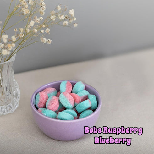1 lb Gummies Bubs Swedish Candy Mix Mini Vegan & Gelatin Free Sweet & Sour | Assorted Skulls & Ovals | Banana/Toffee