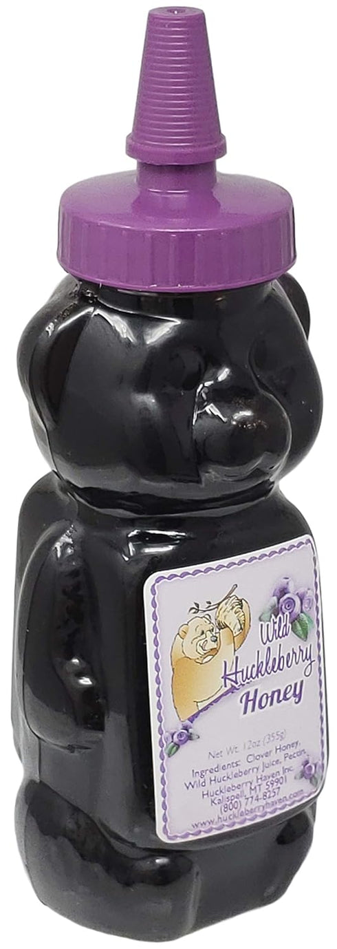 Huckleberry Haven 12.0 oz Wild Huckleberry Honey Bear
