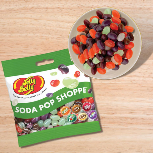 Pack 3 Sweetzo - Soda Pop Shoppe Jelly Beans, Root Beer, Cream Soda, Grape, Orange, Dr. Pepper Flavored Candies
