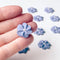 Mini Edible Royal Icing Flowers (180 Count), Petite Edible Flower Cake Decorations,