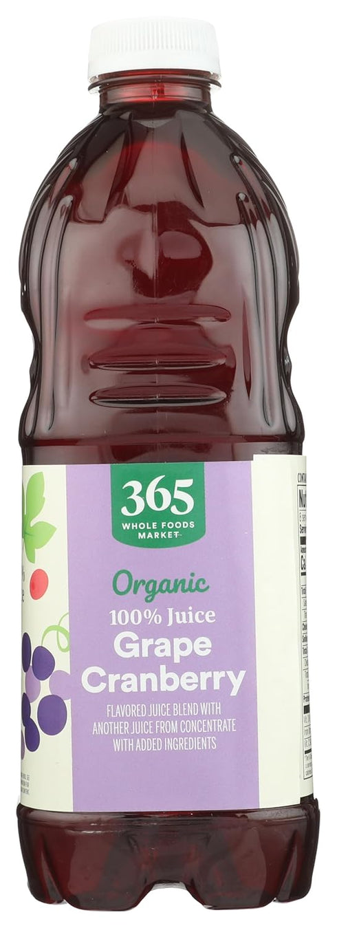 365 by Whole Foods Market 64 Oz , Organic Grape-Cranberry Juice Blend, Fl