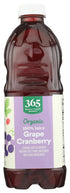 365 by Whole Foods Market 64 Oz , Organic Grape-Cranberry Juice Blend, Fl